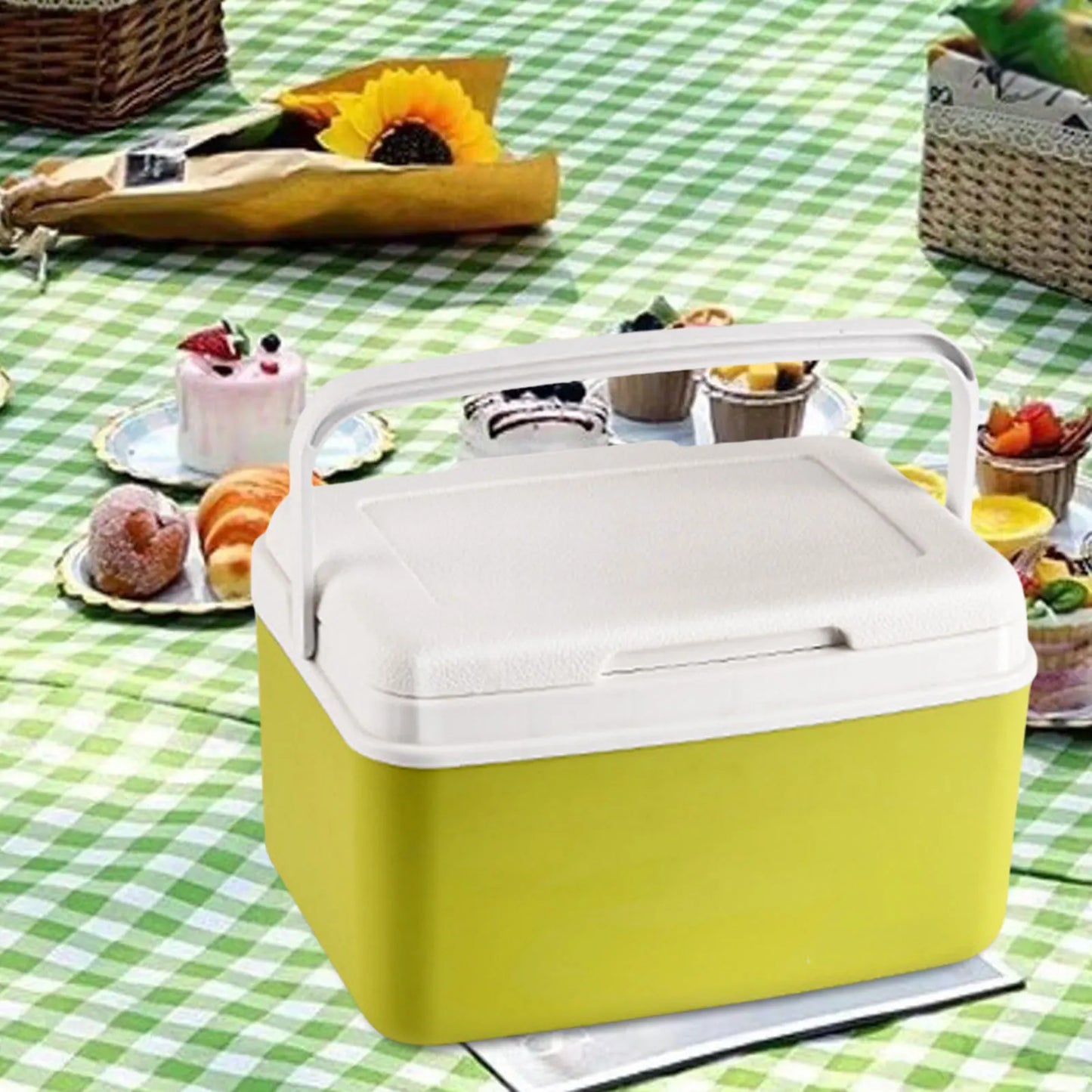 Caja enfriadora para refrigerador de coche, portabebés Personal, refrigerador para conservación del frío/calor, cofre de hielo, pequeño y duro para barco, fiesta, barbacoa