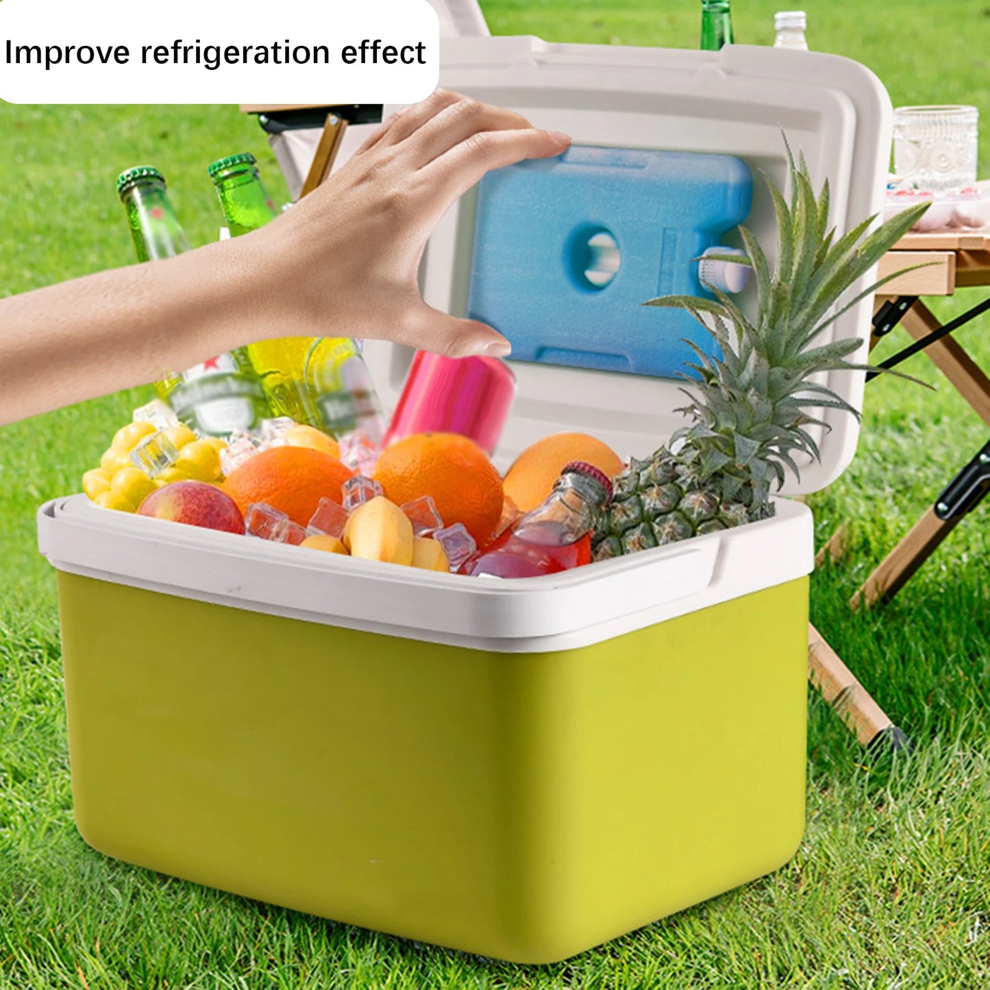 Caja enfriadora para refrigerador de coche, portabebés Personal, refrigerador para conservación del frío/calor, cofre de hielo, pequeño y duro para barco, fiesta, barbacoa