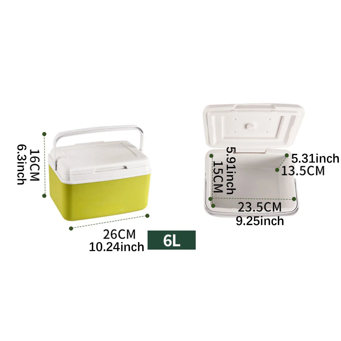 Caja enfriadora para refrigerador de coche, portabebés Personal, refrigerador para conservación del frío/calor, cofre de hielo, pequeño y duro para barco, fiesta, barbacoa