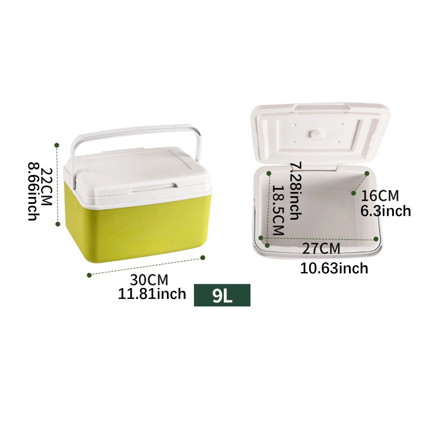 Caja enfriadora para refrigerador de coche, portabebés Personal, refrigerador para conservación del frío/calor, cofre de hielo, pequeño y duro para barco, fiesta, barbacoa