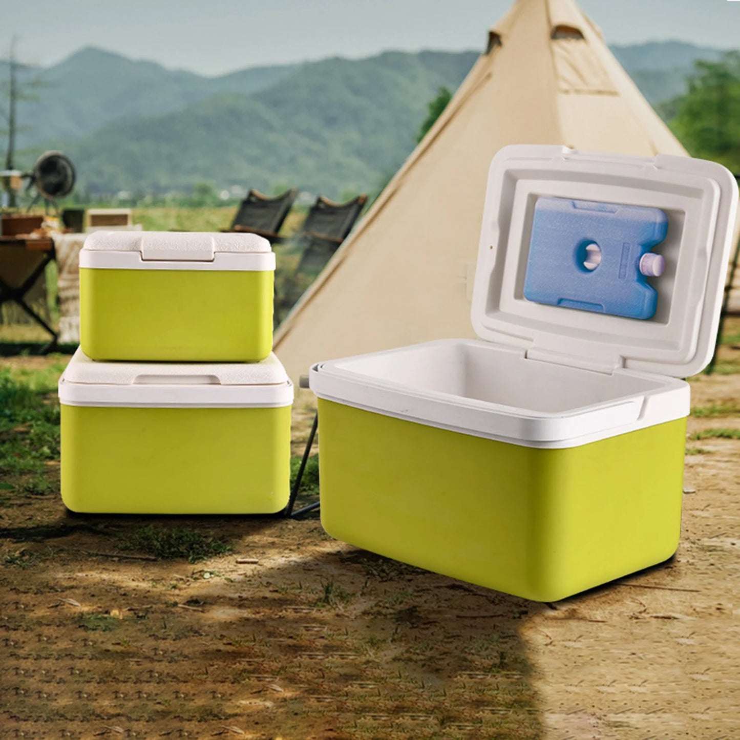 Caja enfriadora para refrigerador de coche, portabebés Personal, refrigerador para conservación del frío/calor, cofre de hielo, pequeño y duro para barco, fiesta, barbacoa