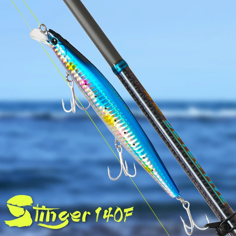 Señuelo de pesca TSURINOYA Stinger 140S, pececillo hundido DW92 140mm 26g, lubina de agua salada