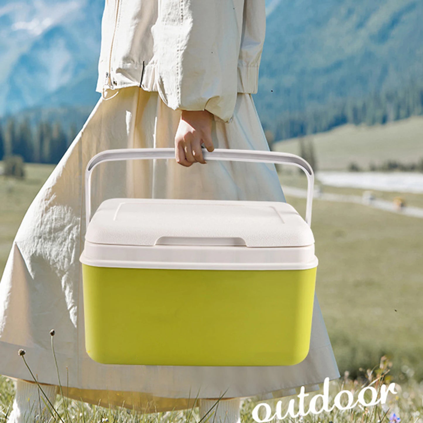 Caja enfriadora para refrigerador de coche, portabebés Personal, refrigerador para conservación del frío/calor, cofre de hielo, pequeño y duro para barco, fiesta, barbacoa