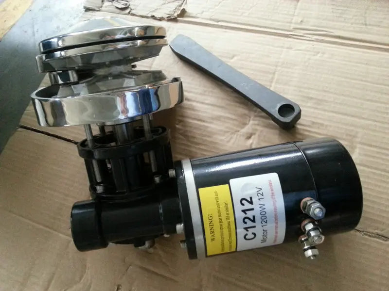 Cabrestante de anclaje para barco marino de alta velocidad, resistente, 12V, 1000W, adecuado para barcos de 32 pies a 45 pies C1012
