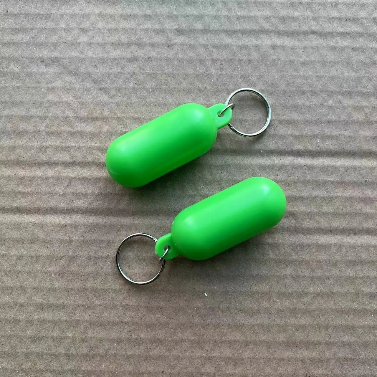 2 uds llavero para Kayak flotador Surf flotante no hundido colgante anillo de bloqueo marcadores de playa amarillo yate barco inflable accesorios Edc
