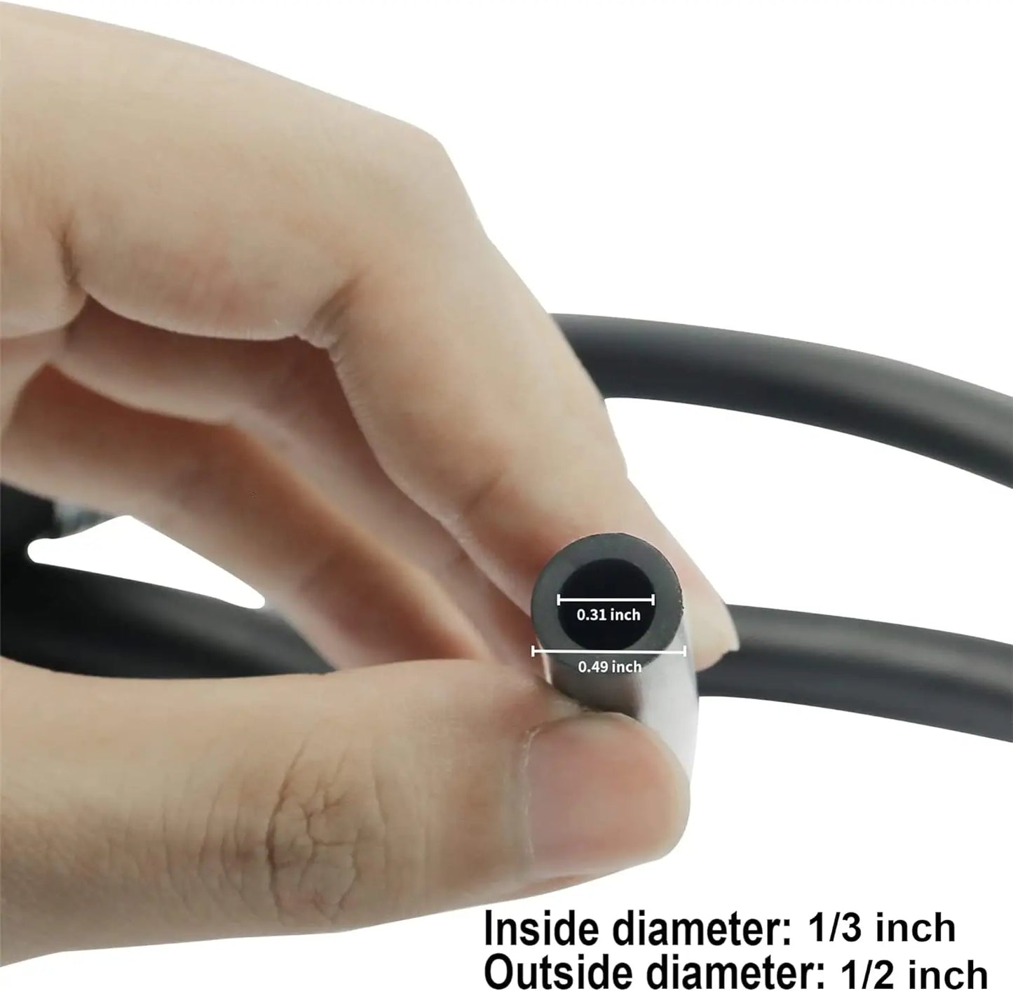 Conjunto de línea de combustible de 5/16", conjunto de manguera de línea de combustible de 6 pies con bombilla de cebado para motor fueraborda marino, vehículos recreativos, tractores y caravanas