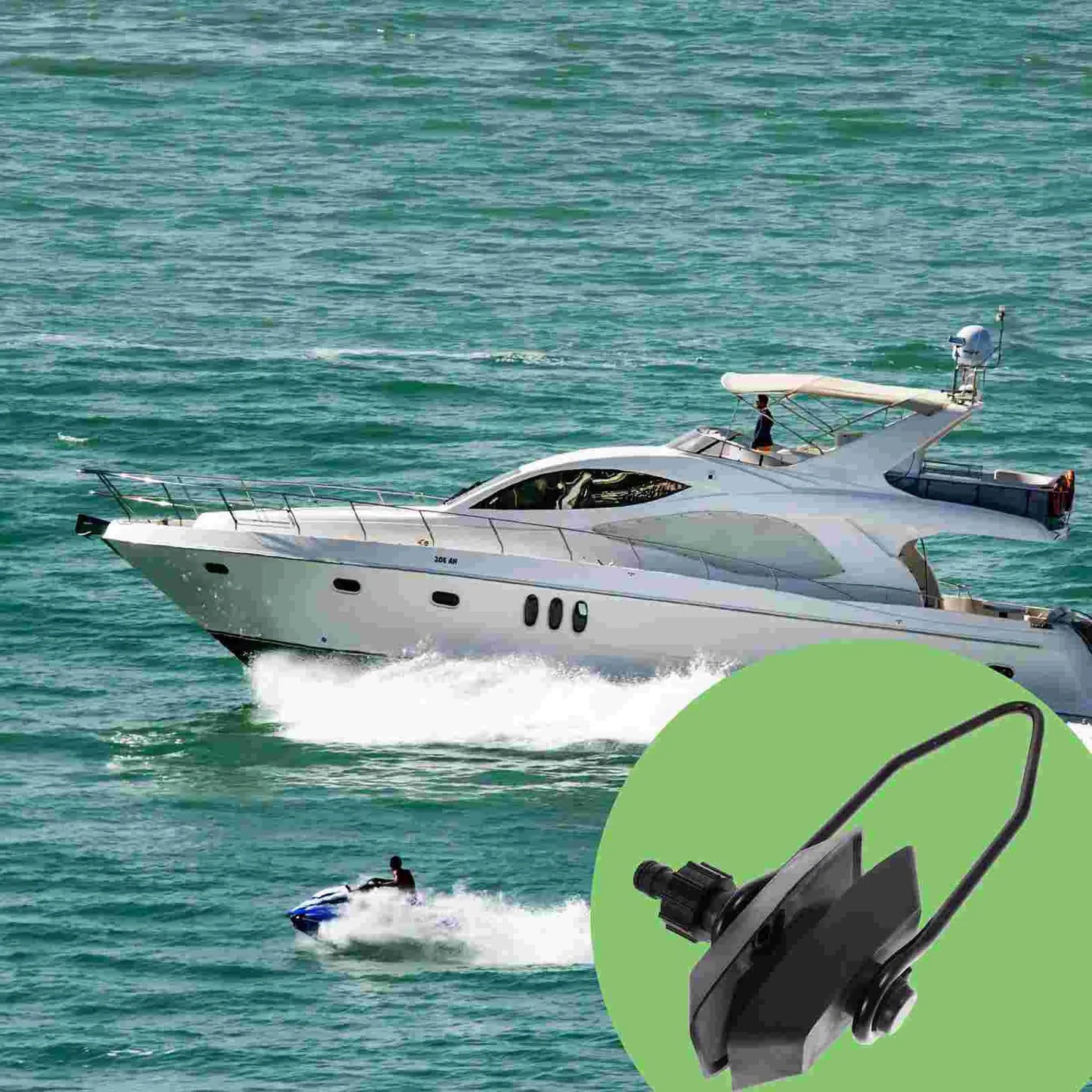 Enjuague Universal para Motor fueraborda, herramienta de limpieza de Motor marino, accesorio de mantenimiento de barco, conector de extracción de sal, agua dulce, 1 ud.
