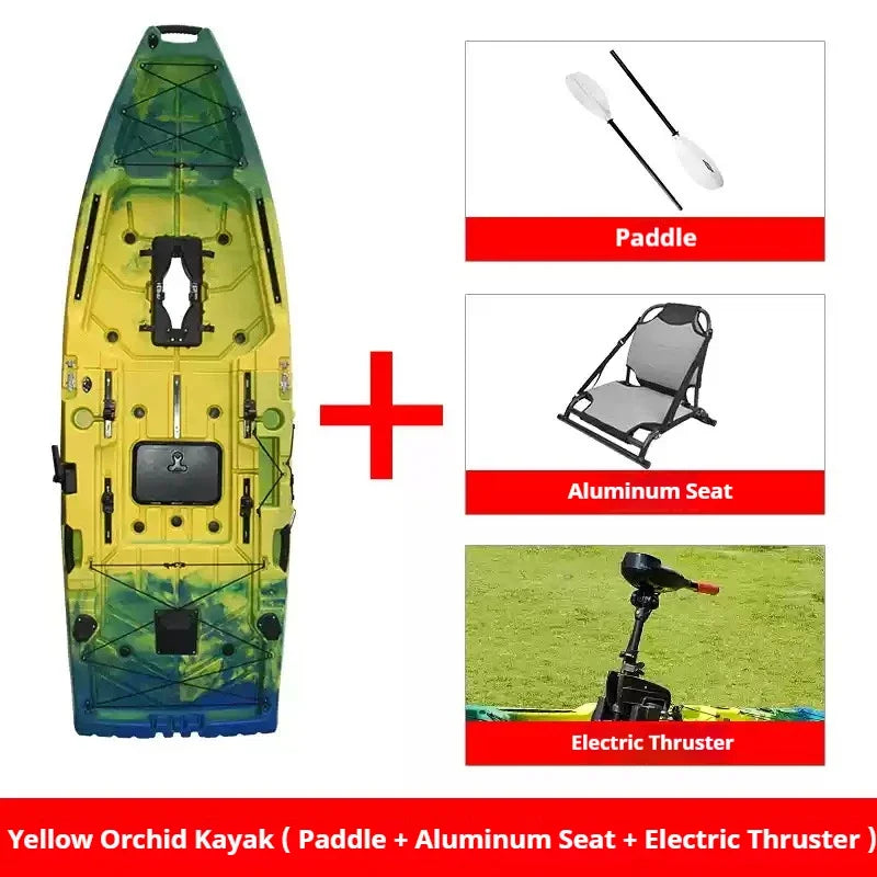 KAYAK Modular de HDPE INFLABLE eléctrico/accionado por PEDAL