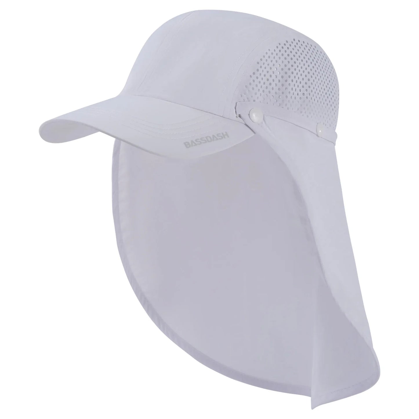 Sombrero de pesca BASSDASH plegable UPF 50+ con solapa desmontable