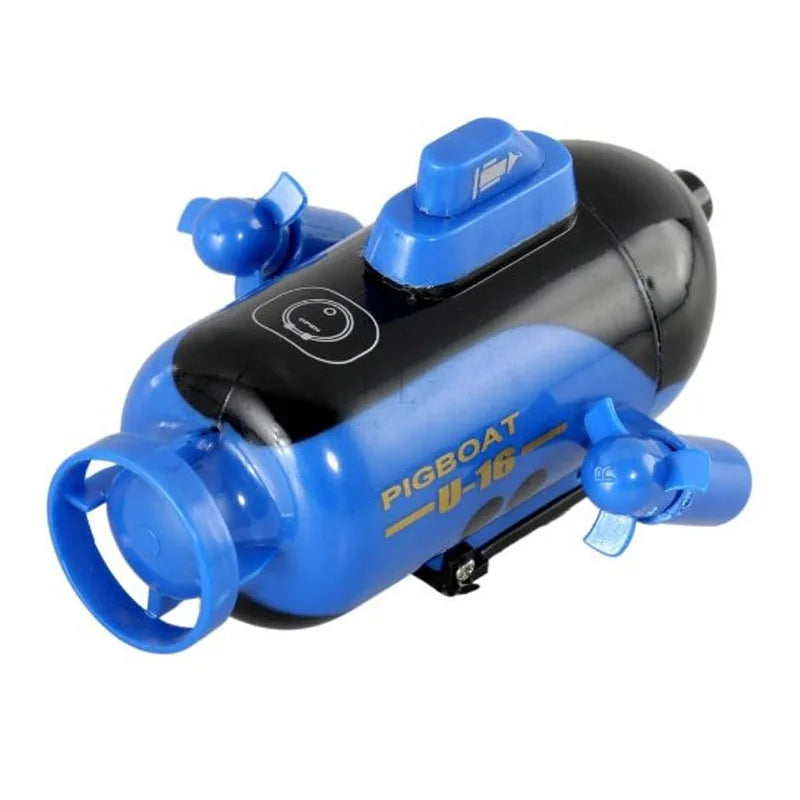 Mini submarino teledirigido con luz LED, barco de Radio Control, carga impermeable, submarino alimentado por energía Nuclear, modelo de regalo, juguetes para niños, nuevo