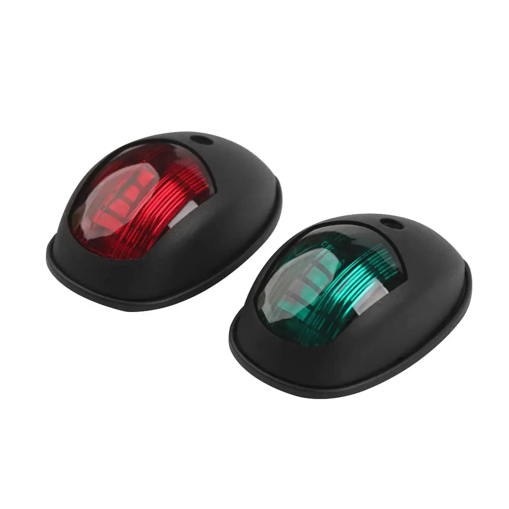 Luz de navegación para yates Luz LED impermeable con sonido marino Luz de navegación Luz marina roja y verde 12V 24V 2 uds