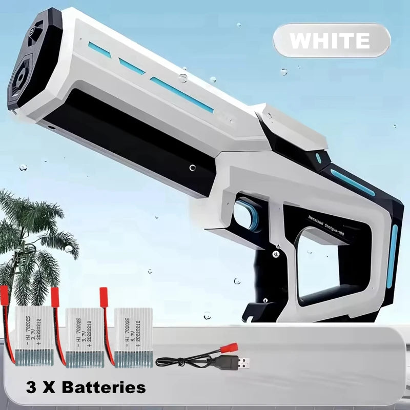 Pistolas de agua eléctricas para adultos y niños, potentes chorros automáticos con succión de agua, juguete de playa al aire libre para verano, regalo para niños