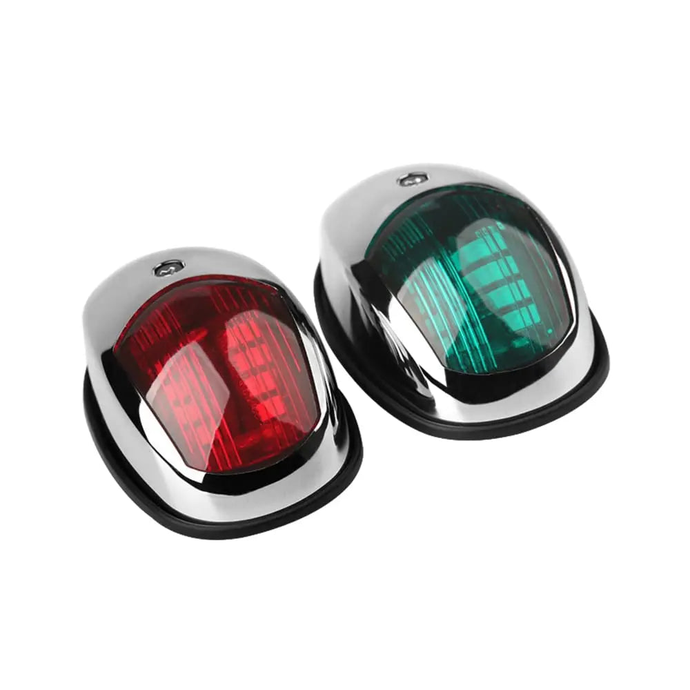 Luz de navegación para yates Luz LED impermeable con sonido marino Luz de navegación Luz marina roja y verde 12V 24V 2 uds
