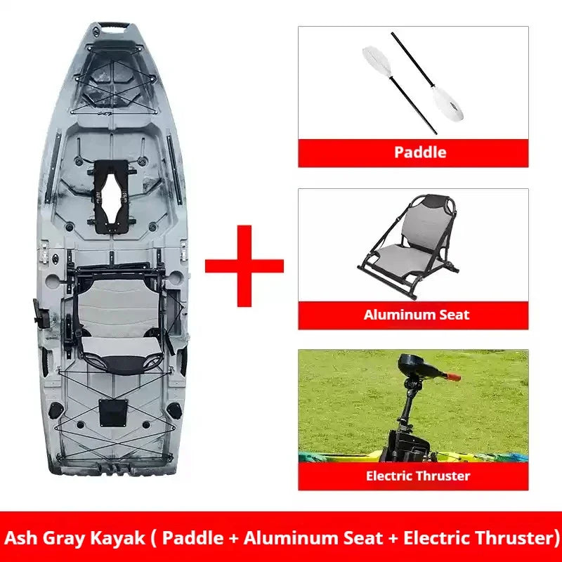 KAYAK Modular de HDPE INFLABLE eléctrico/accionado por PEDAL