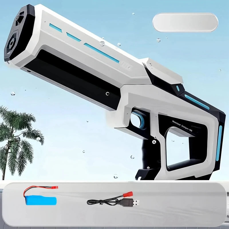 Pistolas de agua eléctricas para adultos y niños, potentes chorros automáticos con succión de agua, juguete de playa al aire libre para verano, regalo para niños