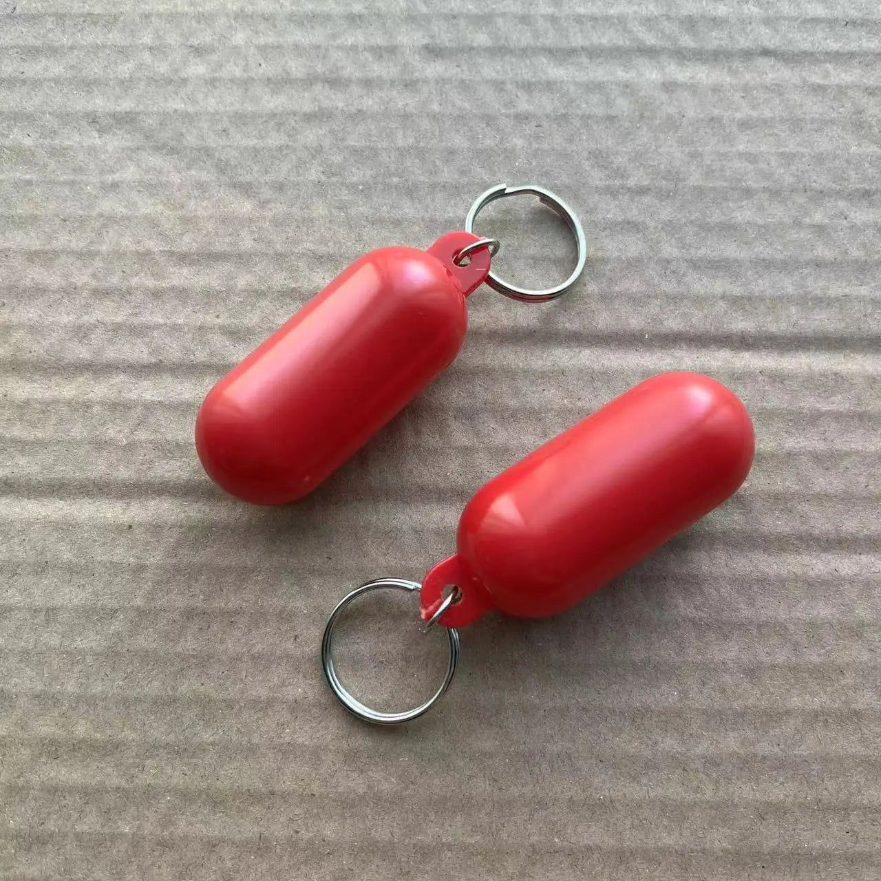 2 uds llavero para Kayak flotador Surf flotante no hundido colgante anillo de bloqueo marcadores de playa amarillo yate barco inflable accesorios Edc