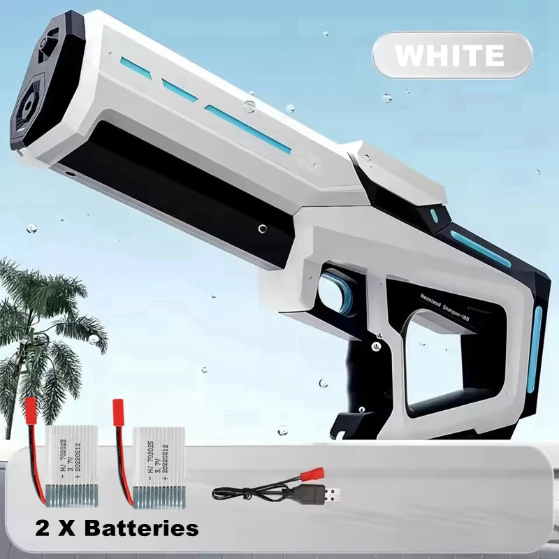 Pistolas de agua eléctricas para adultos y niños, potentes chorros automáticos con succión de agua, juguete de playa al aire libre para verano, regalo para niños