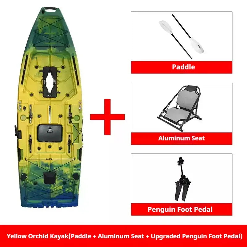 KAYAK Modular de HDPE INFLABLE eléctrico/accionado por PEDAL