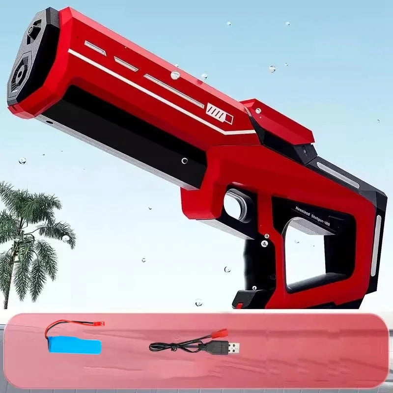 Pistolas de agua eléctricas para adultos y niños, potentes chorros automáticos con succión de agua, juguete de playa al aire libre para verano, regalo para niños