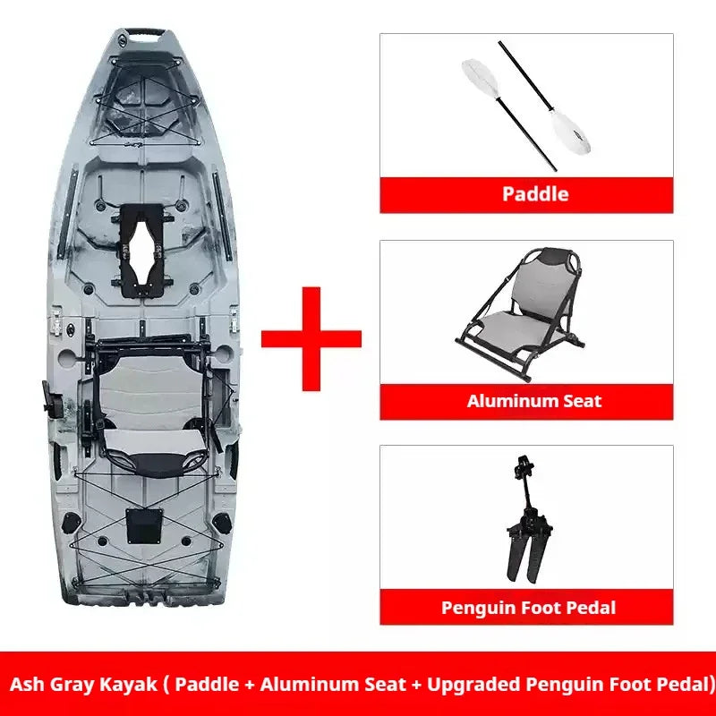 KAYAK Modular de HDPE INFLABLE eléctrico/accionado por PEDAL