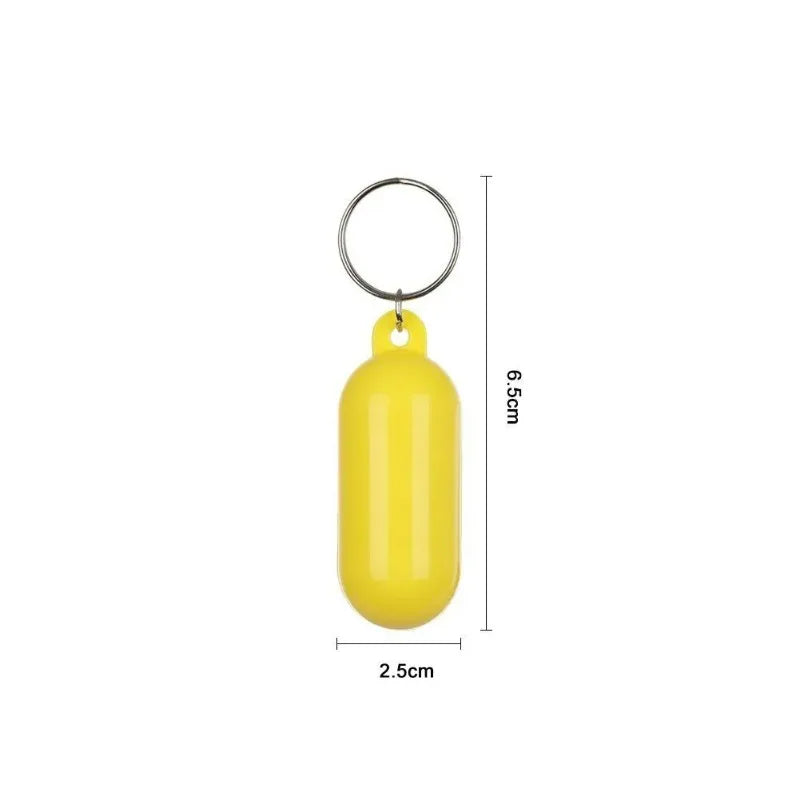 2 uds llavero para Kayak flotador Surf flotante no hundido colgante anillo de bloqueo marcadores de playa amarillo yate barco inflable accesorios Edc