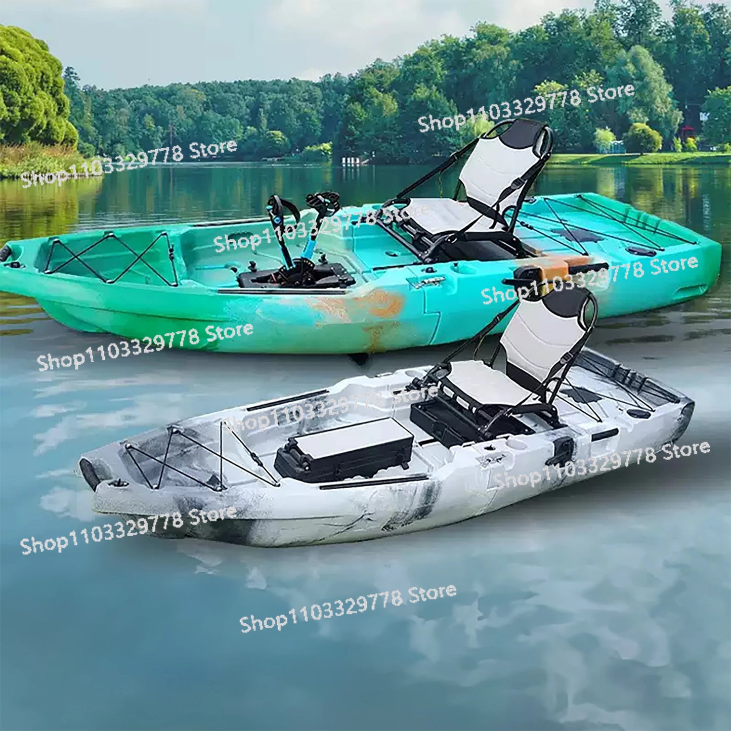 KAYAK Modular de HDPE INFLABLE eléctrico/accionado por PEDAL