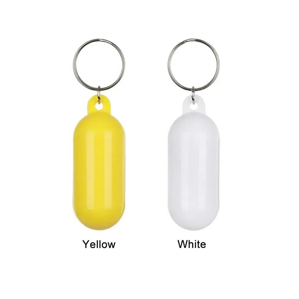 2 uds llavero para Kayak flotador Surf flotante no hundido colgante anillo de bloqueo marcadores de playa amarillo yate barco inflable accesorios Edc