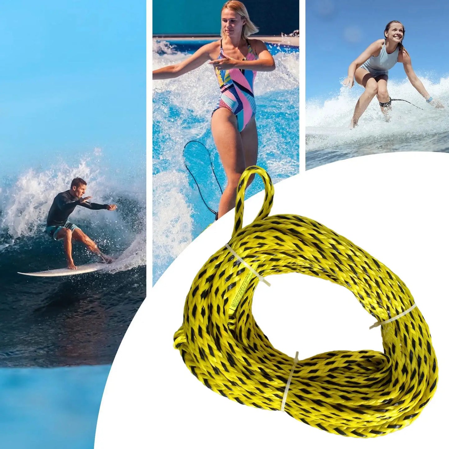 Cuerda flotante segura profesional, equipo de remolque inflable para canotaje, esquí, Wakeboarding, rodillera, accesorios para deportes acuáticos