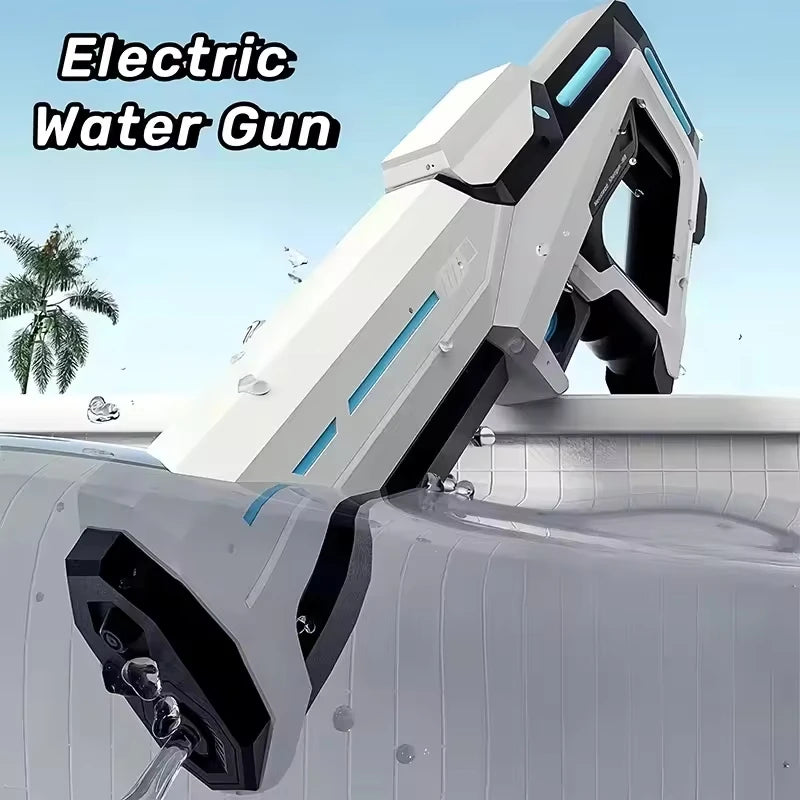 Pistolas de agua eléctricas para adultos y niños, potentes chorros automáticos con succión de agua, juguete de playa al aire libre para verano, regalo para niños