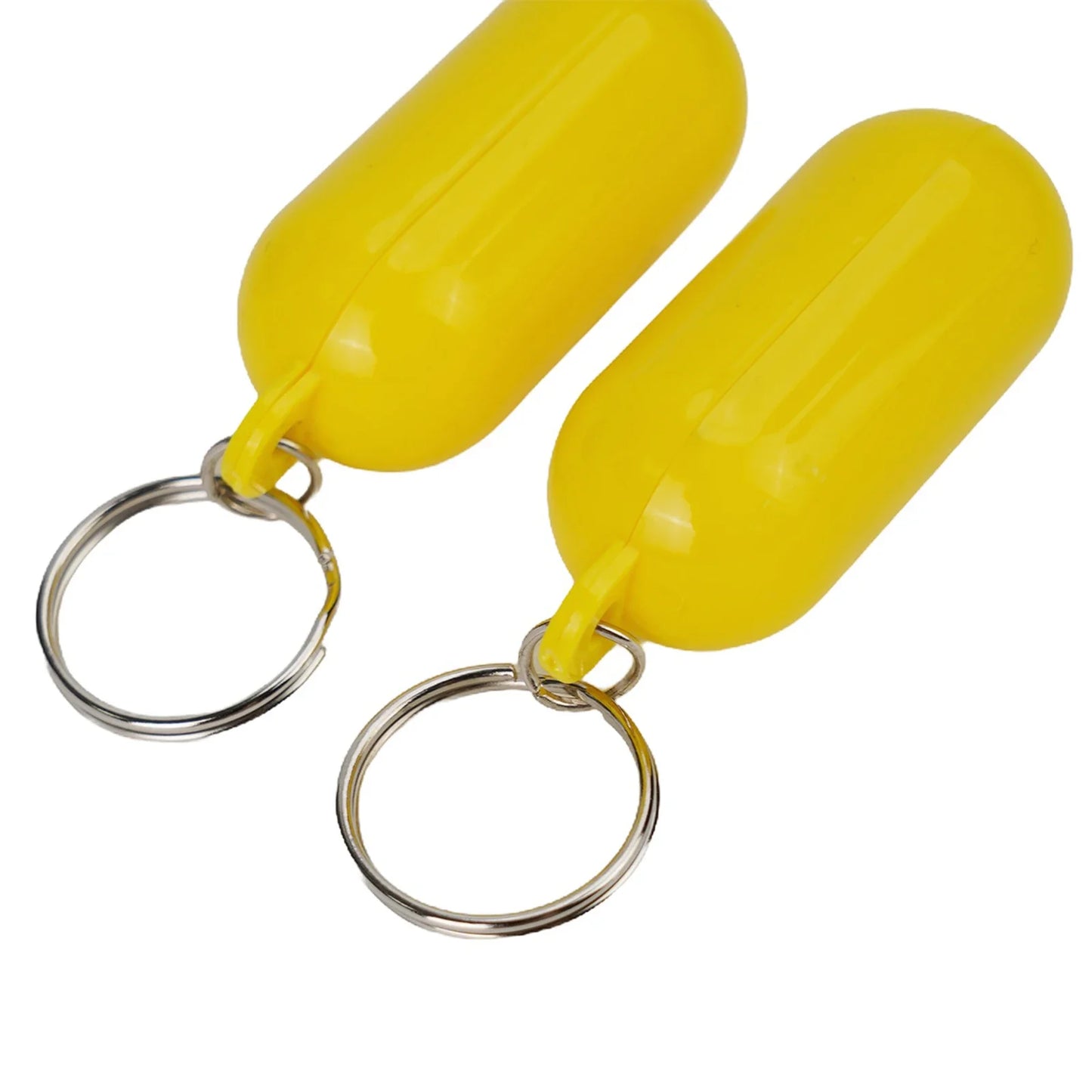 2 uds llavero para Kayak flotador Surf flotante no hundido colgante anillo de bloqueo marcadores de playa amarillo yate barco inflable accesorios Edc