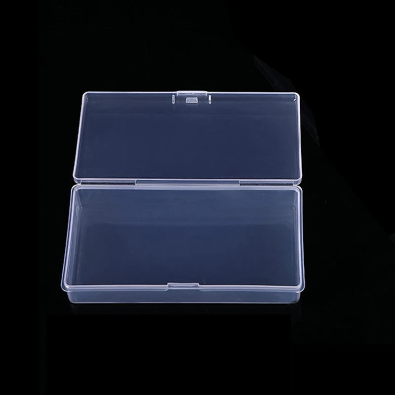 Caja translúcida Rectangular, caja de almacenamiento fuerte y duradera, cajas de plástico de embalaje, estuche de almacenamiento multifuncional impermeable a prueba de polvo
