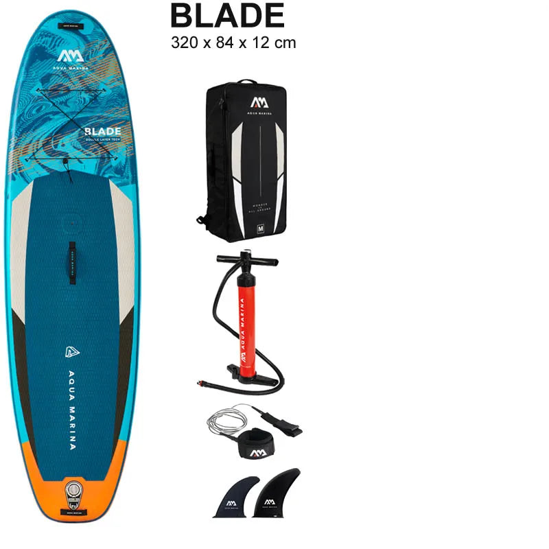 2022 windsurf 320*84*15CM tabla AQUA MARINA BLADE tabla de sup inflable vela velero stand up paddle surf tabla de surf windsail
