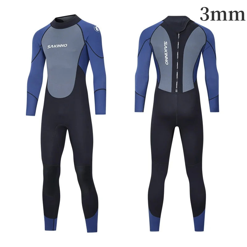 Traje de neopreno hombre 2/3mm para snorkel, buceo y deportes acuáticos