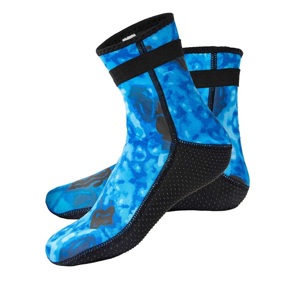Calcetines de neopreno camuflaje 3mm para buceo y deportes acuáticos