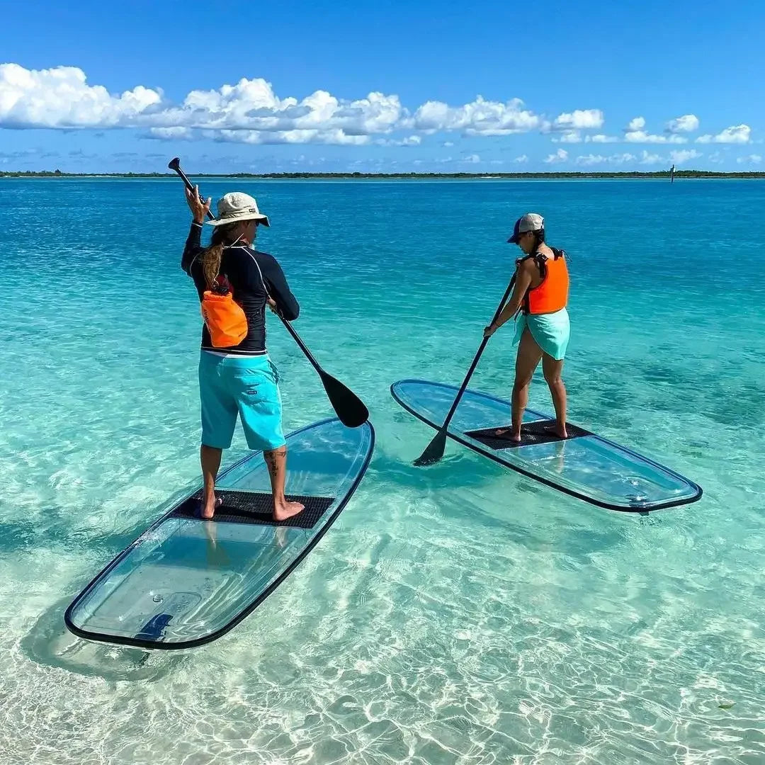 Tabla de surf de cristal transparente, 30KG, 3m