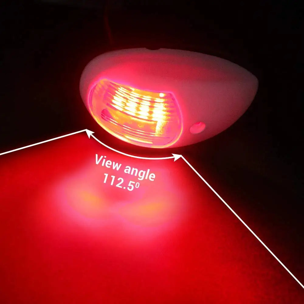 Luz de navegación para yates Luz LED impermeable con sonido marino Luz de navegación Luz marina roja y verde 12V 24V 2 uds