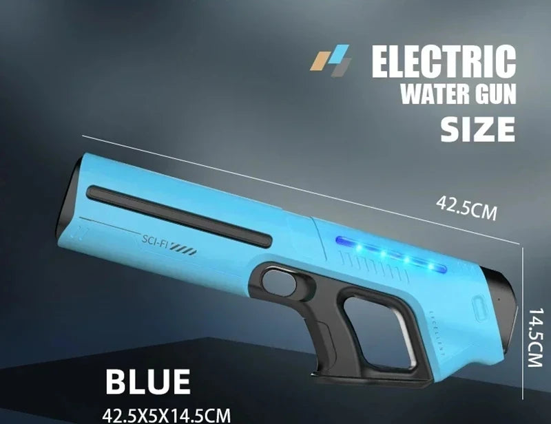 Pistolas de agua eléctricas para adultos y niños, potentes chorros automáticos con succión de agua, juguete de playa al aire libre para verano, regalo para niños