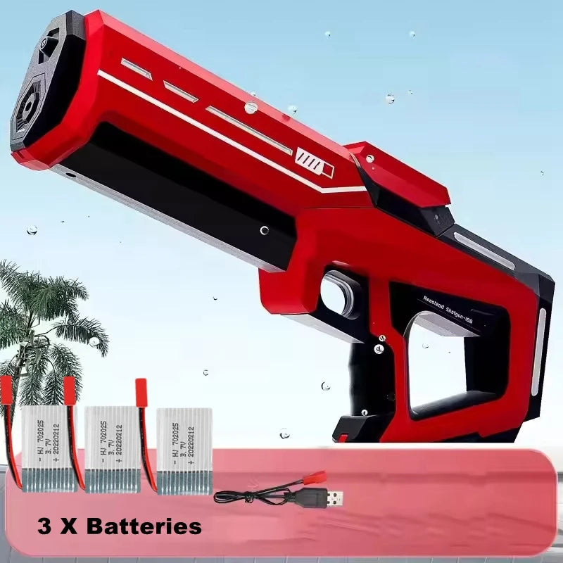 Pistolas de agua eléctricas para adultos y niños, potentes chorros automáticos con succión de agua, juguete de playa al aire libre para verano, regalo para niños