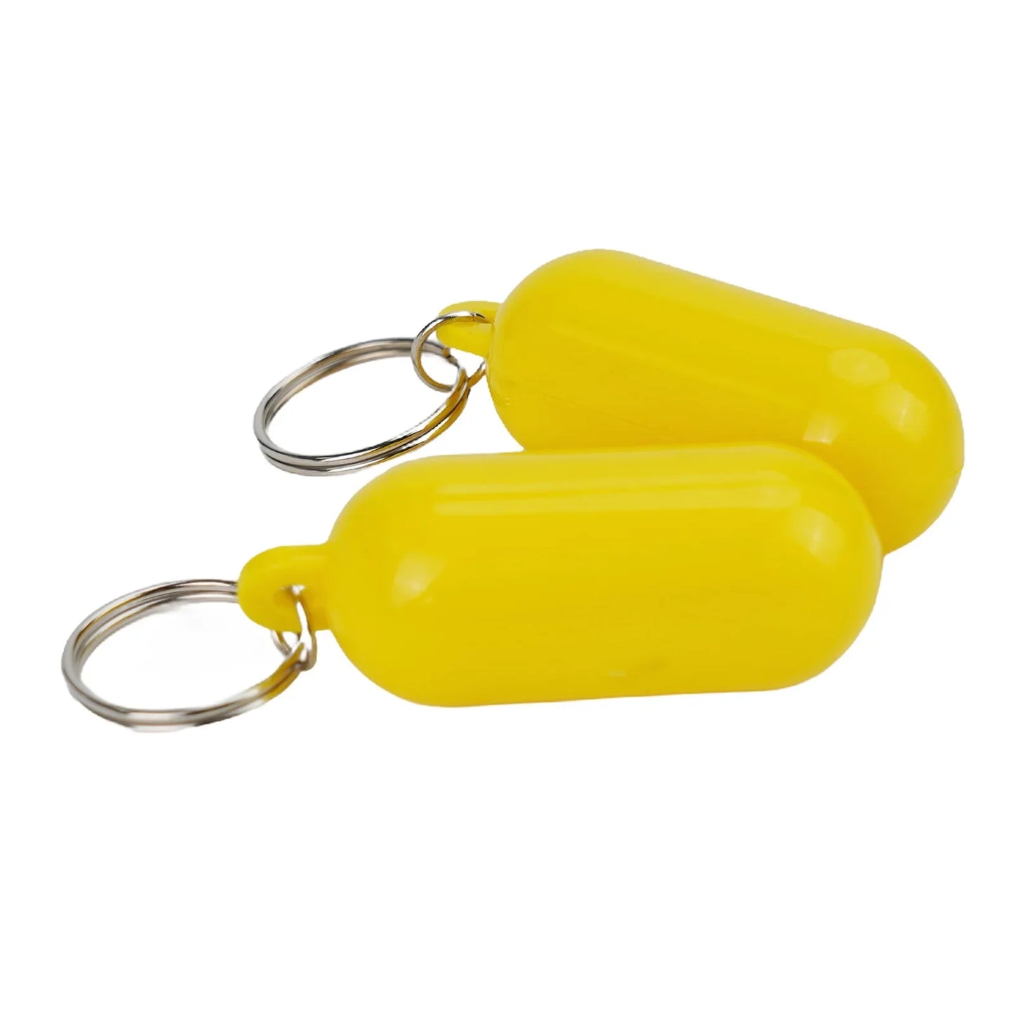 2 uds llavero para Kayak flotador Surf flotante no hundido colgante anillo de bloqueo marcadores de playa amarillo yate barco inflable accesorios Edc