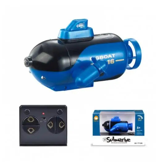 Mini submarino teledirigido con luz LED, barco de Radio Control, carga impermeable, submarino alimentado por energía Nuclear, modelo de regalo, juguetes para niños, nuevo