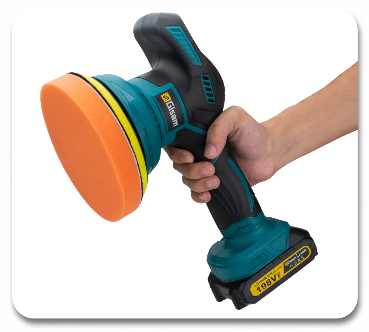 Gami-pulidor de coche inalámbrico, 8 engranajes, ajustable, eléctrico, encerado, lijado, sellado, herramienta eléctrica compatible con Pin de batería Makita de 18v