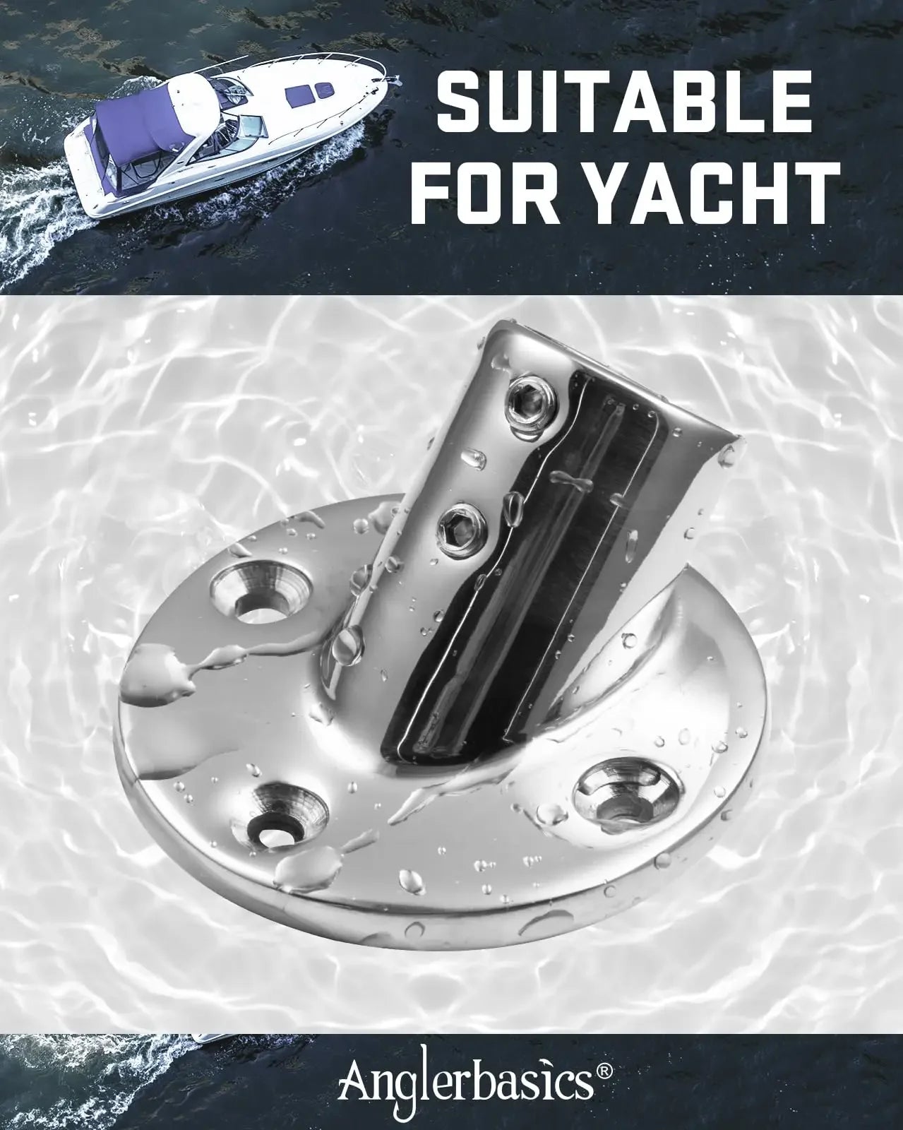 Goture, 1 pieza, montaje de pasamanos para barco, 35/45/60/90 grados, acero inoxidable, 7/8 "/1", Base redonda/rectangular, Hardware de barandilla para yate y barco