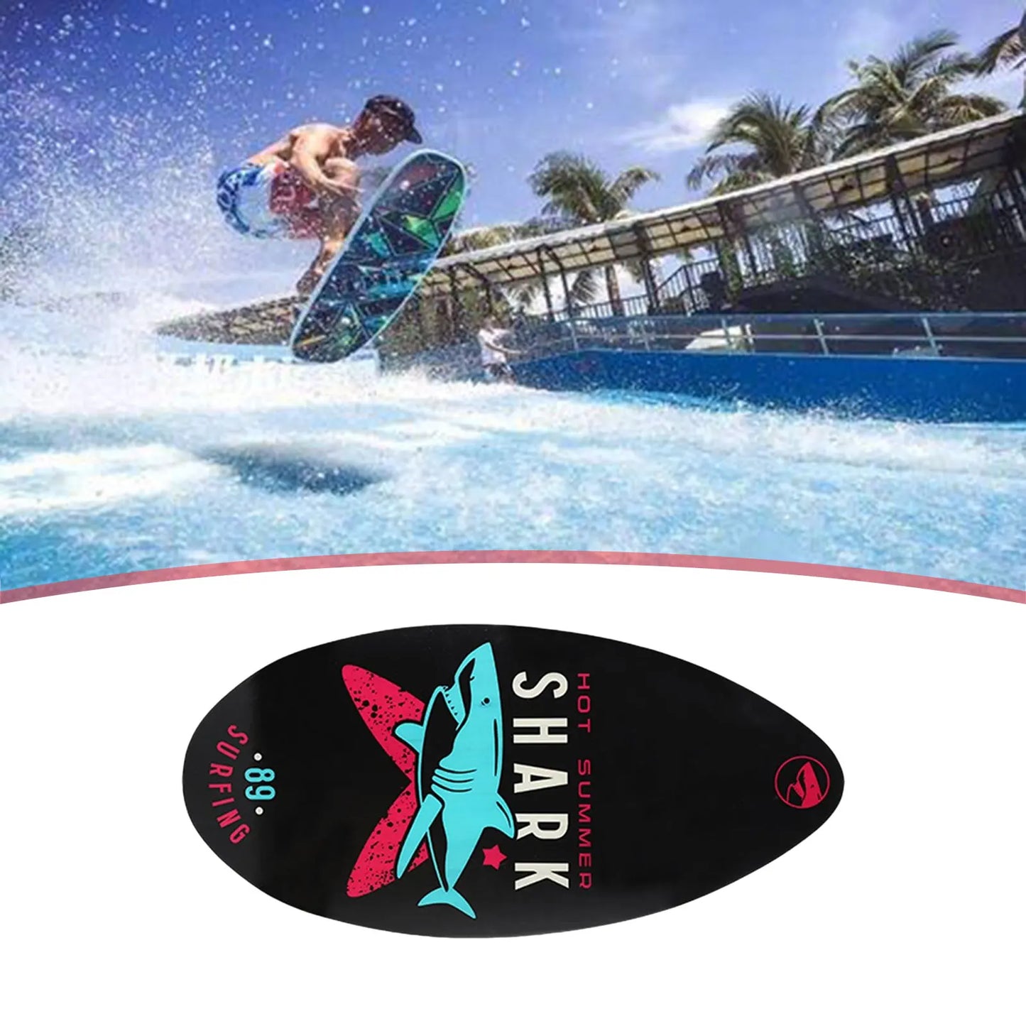 Tabla de skimboard de madera 35” para playa – Surf de orilla para niños, adolescentes y adultos