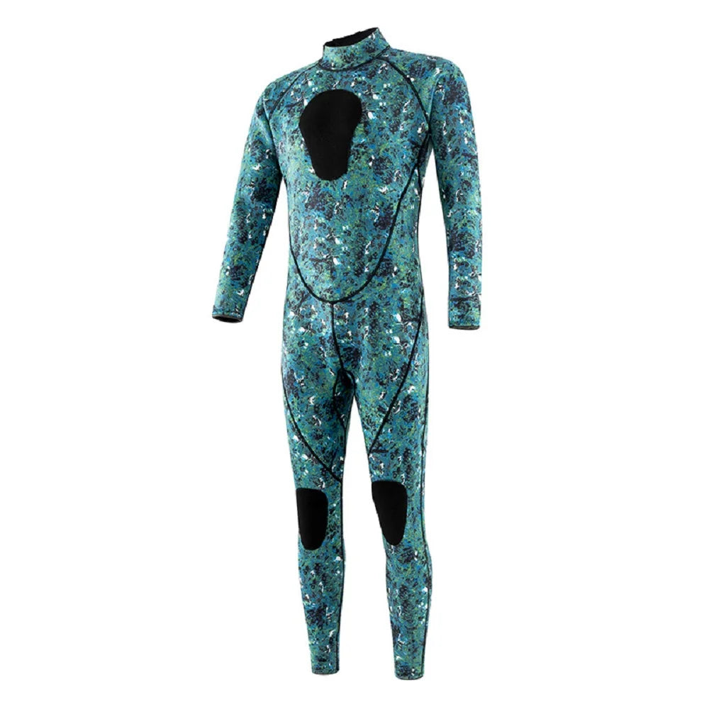 Traje de neopreno camuflaje 3mm para buceo, pesca y deportes acuáticos – Cuerpo completo