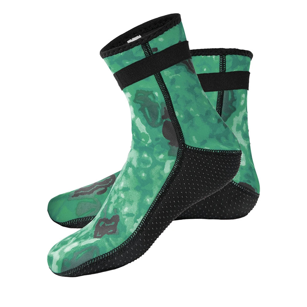 Calcetines de neopreno camuflaje 3mm para buceo y deportes acuáticos
