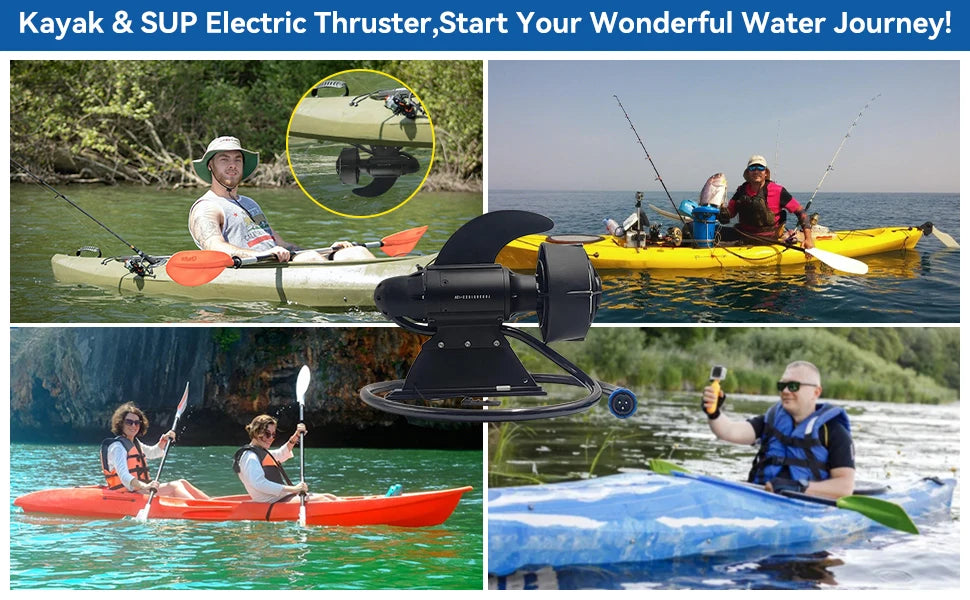 KEDEAN-prozador subacuático, Motor de aleta eléctrica para pesca, tabla de Paddle SUP, tabla de surf, aleta de potencia, Control remoto, propulsor de Kayak motor kayak eléctrico