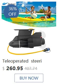 Kedean Motor de propulsor subacuático para accesorios de barcos de Kayak, hélice de aletas eléctricas, Motor de pesca de Surf SUP de paleta