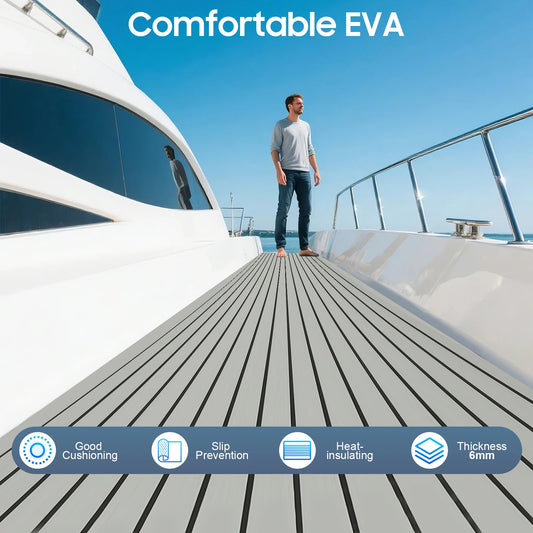 Piso de barco autoadhesivo de espuma EVA, imitación de madera de teca, cubierta de barco para barcos, cubiertas de barco, suelo de yate, piscina, barco de Motor