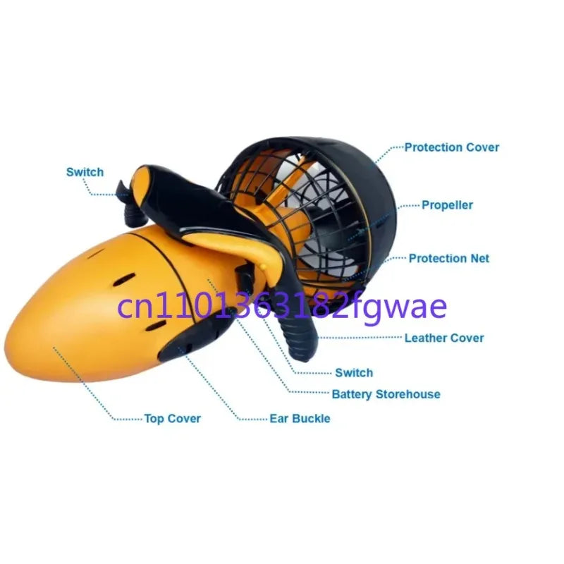 Patinete eléctrico subacuático para mar, hélice de velocidad para buceo, snorkel, piscina, equipo de propulsor para buceo, fiesta acuática
