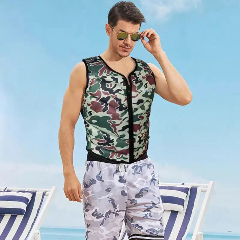 Chaleco de Pesca Camuflado Verano – Ligero, Transpirable y Flotante